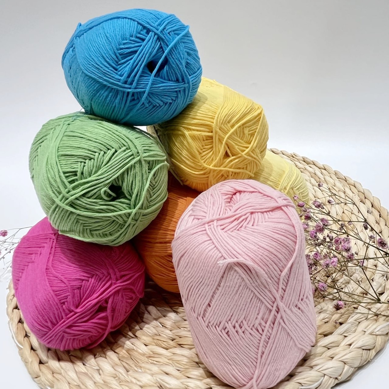 Baby Hand Arm Knit Yarn Mercerized Cotton Yarn Crochet 100% Cotton