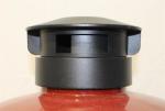 Nylon Wheels Wine Charcoal Kamado Grill Aluminum Alloy Top Cap
