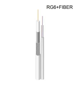 Quality RG6 FTTH G657A Hybrid Fiber Optic Cable Composite To Coaxial wholesale