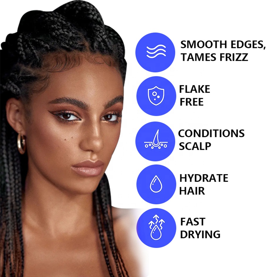 8oz Braid Gel for Styling and Controlling Frizzy Dreadlocks on Women's Black Hair