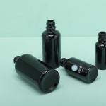 Round 5ml Bamboo Black Essential Oil Dropper Bottle