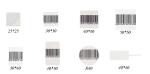 Barcode Coated Paper 8.2mhz RF EAS Security Labels Stickers Anti Theft