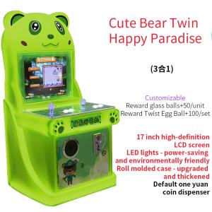 Quality Gambling coin video games machine for sale Two person Joy Park joystick game wholesale