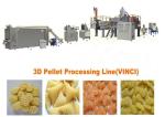 Fried 3D Papad Snack Pellet Production Line / Equipment For Food Industry