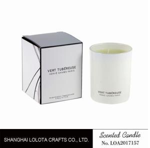 Quality Living Room Natural Soy Candles , Decorative Scented Candles In The Light White Color Bottle wholesale