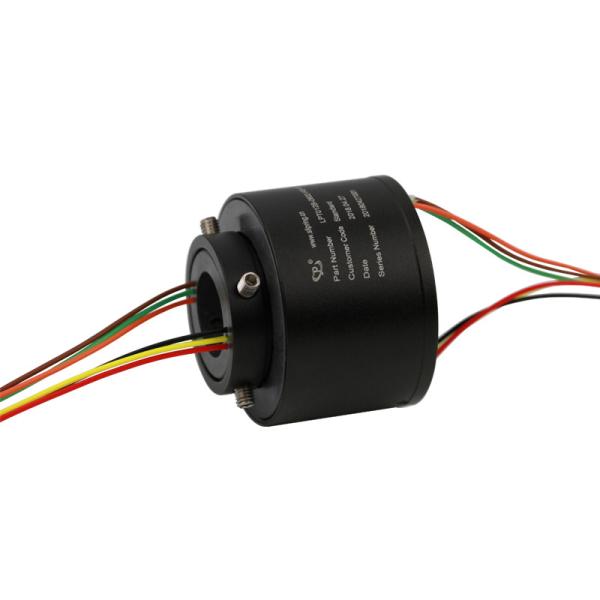 12.7mm Through Bore Slip Ring 6 Circuits 2A IP50