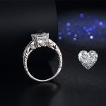 925 Sterling silver cz Ring Promise Engagement Wedding Rings for women Gemstones