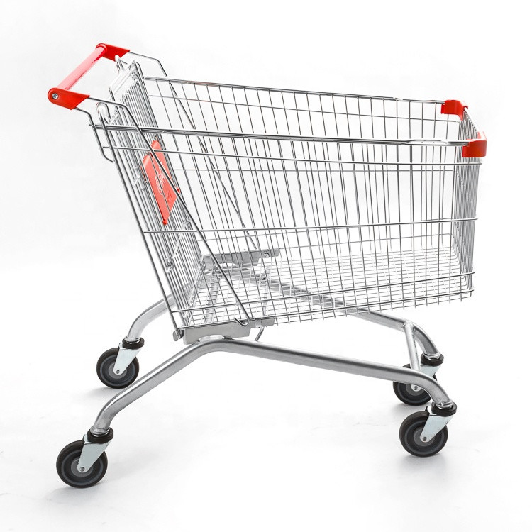 240L Grocery Utility Cart For Apartment With Wheels Q235 Steel