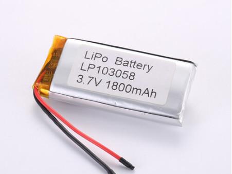 LP103058 3.7V 1800mah li ion battery manufacturers Soft Pack Lithium Polymer
