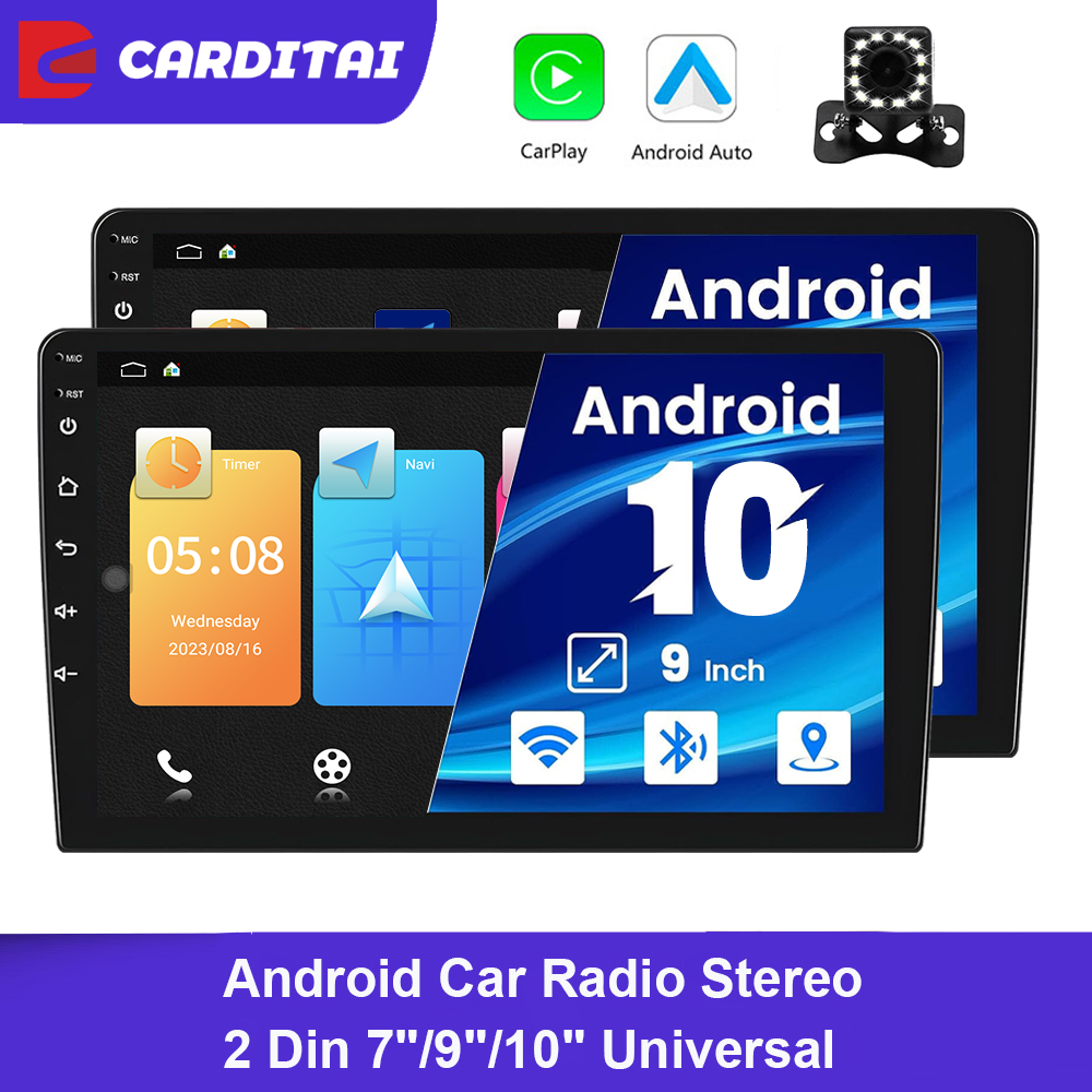 Combination of Built-in GPS and Mirror Link Support in 9inch Android 10 Car DVD Player