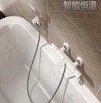 White Golden All Copper ODM Smart Thermostatic Bathtub Faucet