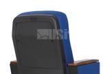 Fabric Padded Church Chairs Auditorium Seating Floor Fixed Iron Metal Type