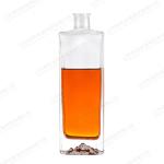 Glass Body Material 500ml Mountain Shape Bottom Vodka Whisky Bottle for Other