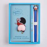 Customized Logo Soft Cover Cute Cartoon Decompression Fidget Note Book for