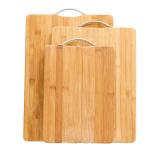 Antibacterial Bamboo Butcher Block Cutting Board With Handle 650g 700g 800g