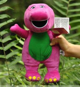 Quality 25cm Soft Purple Barney Stuffed Cartoon Plush Toys for Collection wholesale