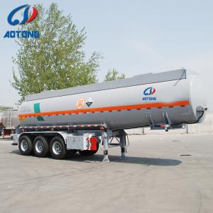 Quality 3 Axle 48000 Liters Aluminum Alloy Fuel Tanker Semi Trailer for Fuel Transportation wholesale