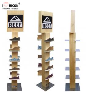 Quality Professional Shoes Display Fixture Modern Wooden Shoe Display wholesale