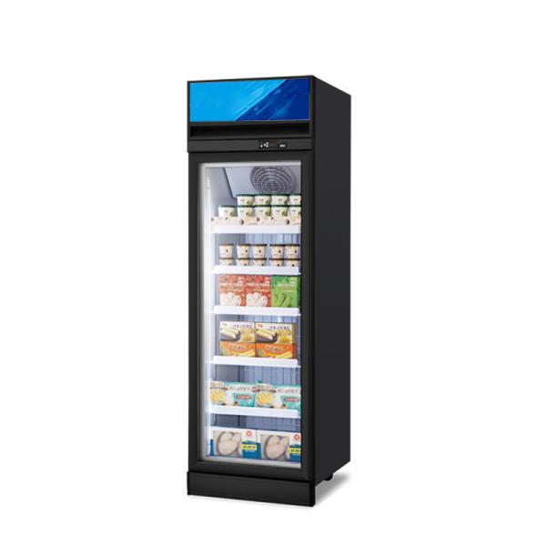 Commercial Beverage Refrigerator Single Door 450L Vertical Display Fridge