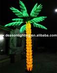 outdoor lighted palm trees
