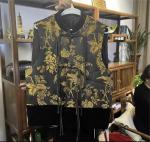 Eco Friendly Textured Viscose Jacquard Bird Flower Jacquard Fabric Breathable