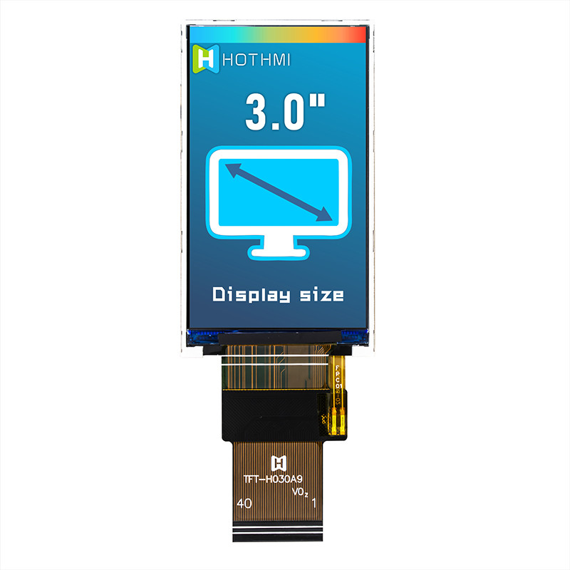 3.0 Inch IPS 360x640 ST7701 Portrait TFT Display Panel SPI For Handheld Devices