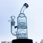 12 Arms Thick Glass Bong Hookah Percolator Perc Oil Rigs 14mm Joint