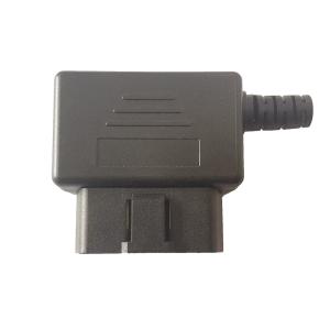 Quality 16 Pin OBD2 Plug Adapter Male Plug J1962 Buckle Housing With Wire Exit Hole wholesale