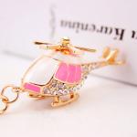 Alloy Helicopter Key Chain Ornaments Light Metal Pendant For Women bags