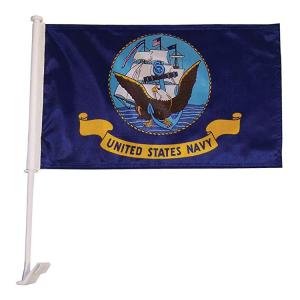 Quality SNAVY Flagolden car flags screen printed high quality wholesale