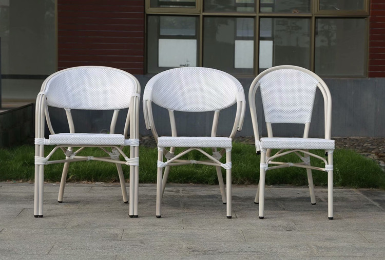Aluminum Garden Furniture Modern Outdoor Cafe Table Chair Set UK-GD015