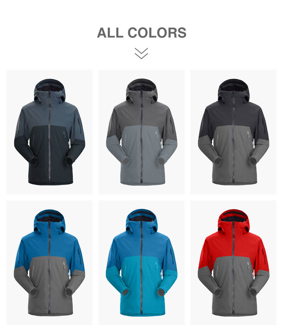 Waterproof Outer Wear Apparel Mountain Sports Hiking Jacket With Full Pockets