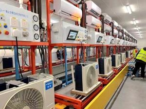 Quality Remote Monitoring And Diagnosis Air Conditioner Assembly Line 380/400VAC wholesale