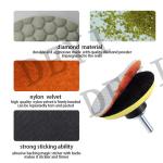 Flexible 5 Inch 3 Step Diamond Resin Dry Polishing Pads 125mm