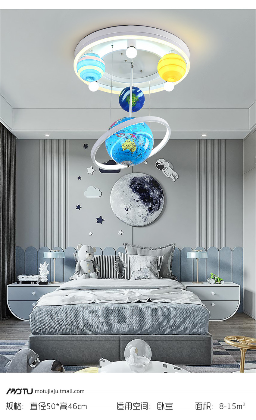 Nordic Luxury Children's Ceiling Lights for Boys Girls Bedroom globe pendant light(WH-MA-142)