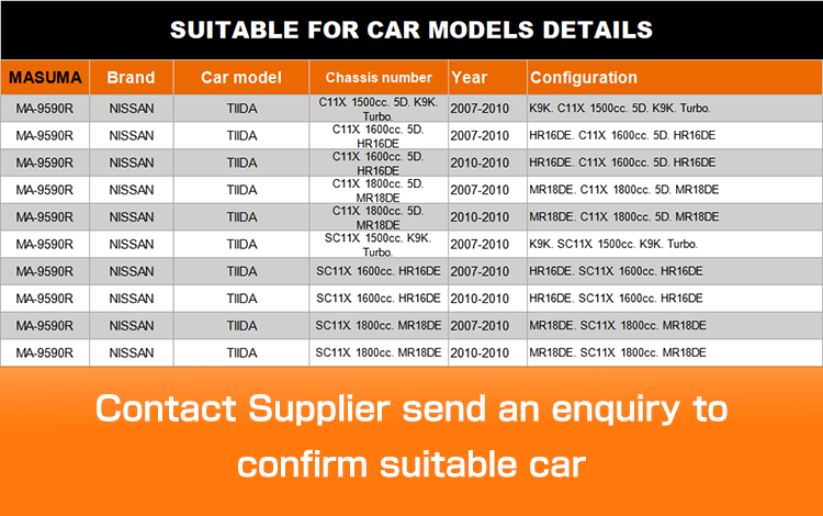 Left Control Arms for NISSAN TIIDA HR16 54500-ED50A 54500-EL000 54500-EL00A by MASUMA