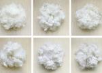 White Polyester Hollowfibre , Siliconized Polyester Fibre Friction Resistant