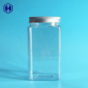 Quality Thin Wall Square Plastic Food Containers With Aluminium Screw Cap wholesale