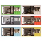 Affordable 20ft or 40ft Portable Light Steel Flat Roof Container Prefab Studio