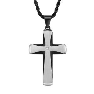 Quality Cross Necklace for Men Stainless Steel Cross Pendant Mens Cross Necklace Christian Jewelry Religious Gifts wholesale