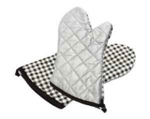 Quality OEM Waterproof Silver Oven Mitts Steam Protection Heat Resistance wholesale