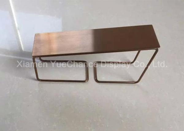 Cheap Bespoke Shape Metal Shoe Rack Display Shelves Custom Color Modern Style for sale