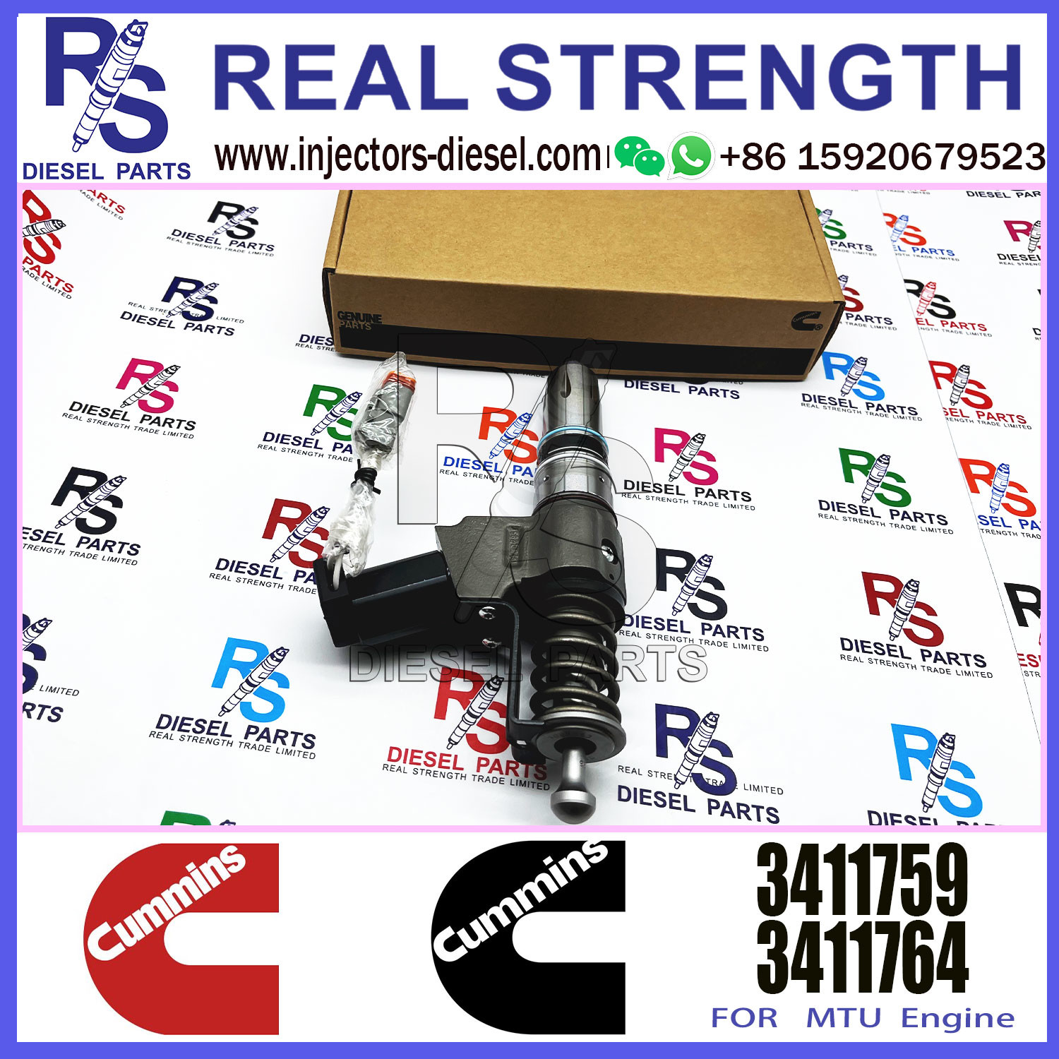 Diesel Engine Spare Parts Fuel Injector 3080766 3087560 3411766 3083846 3083622 3411759 For Cummins N14 Engine