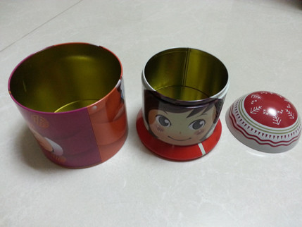 Christmas Metal Tin Container As A Gift / Fabulous Box , Consist Of Three Parts