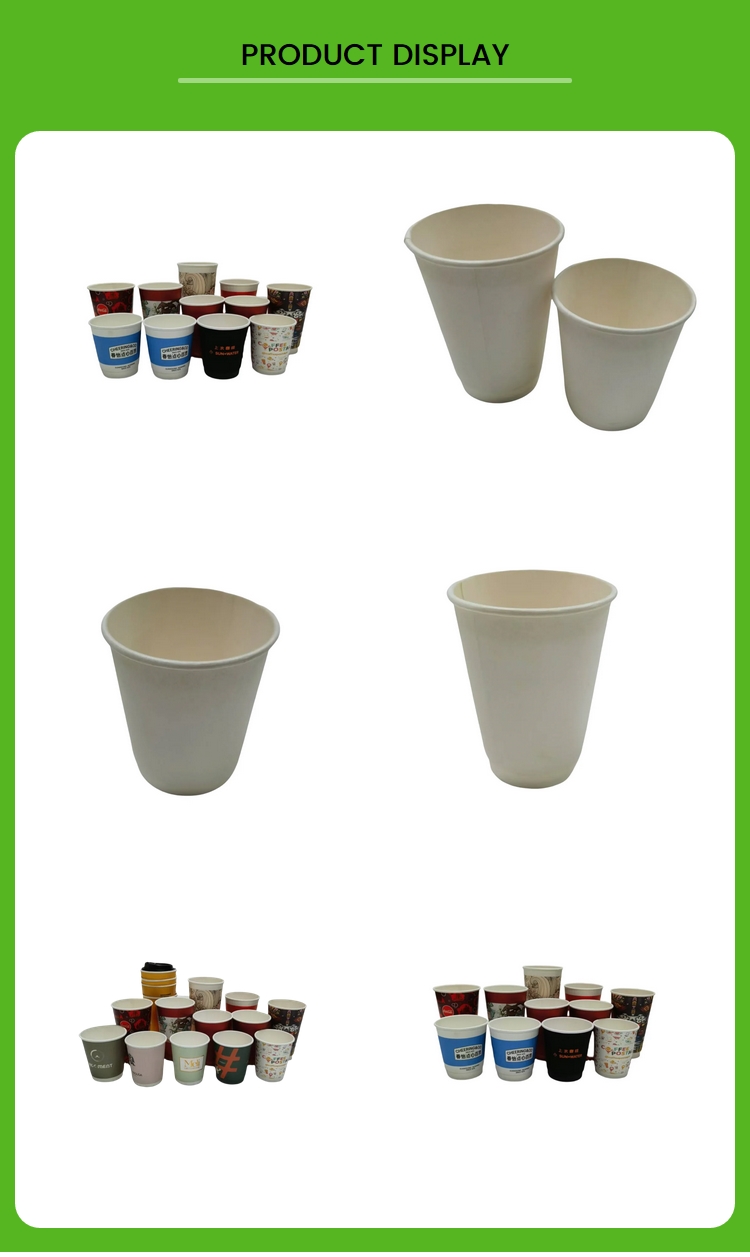 Restaurant Embossing Disposable Paper Cup Bowl With Lids Custom