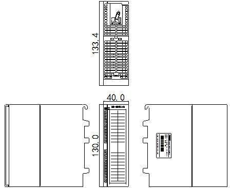 50mA PLC Logic Controller Right Expansion Module Of Temperature Input