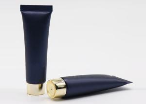 Quality Black Surface Biodegradable Cosmetic Tubes 100ml With Golden Screw Cap wholesale