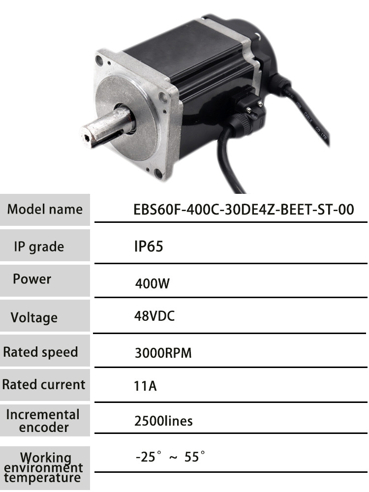 Incremental Encoder 3000rpm Servo Motor 24V For Solar Tracker