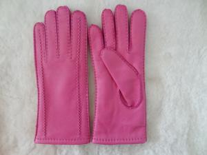 Quality women winter warm deer leather gloves wholesale