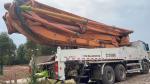 White 49 Meter Used Concrete Pump Truck Zoomlion Euro3 11.95L